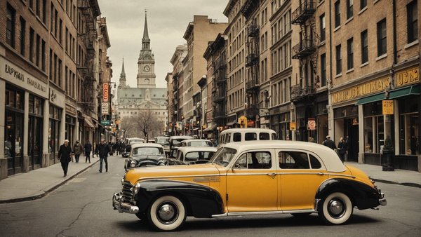 Affiche ville vintage : explorez des trésors visuels uniques